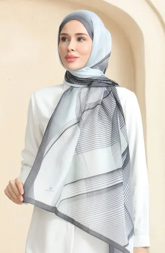 Kehribar Şal 70241-01 Siyah Antrasit