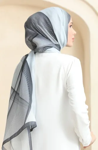 Kehribar Şal 70241-01 Siyah Antrasit