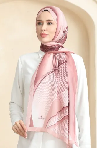 شال عنبري 70241-03 لون وردي مغبر 70241-03