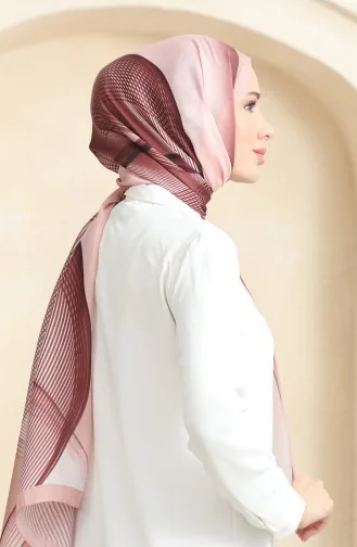 شال عنبري 70241-03 لون وردي مغبر 70241-03