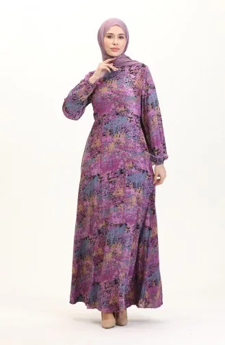 Robe Viscose Ajustée 0523-02 Rose Poudré 0523-02
