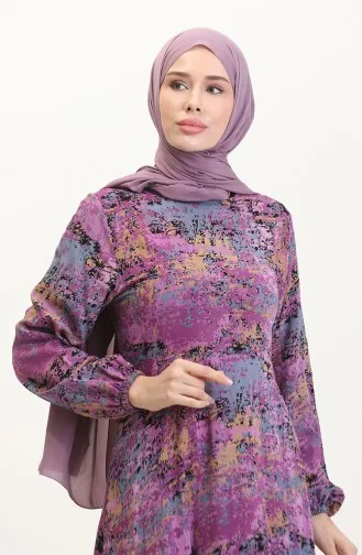 Robe Viscose Ajustée 0523-02 Rose Poudré 0523-02