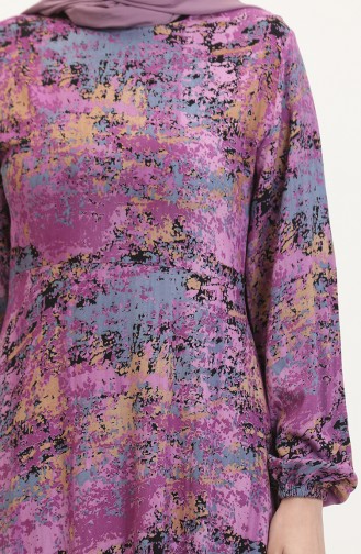Aansluitende Viscosejurk 0523-02 Dusty Rose 0523-02