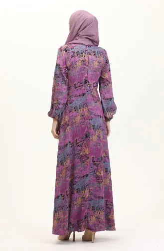 Robe Viscose Ajustée 0523-02 Rose Poudré 0523-02