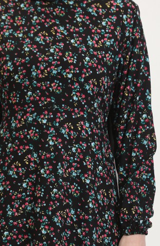 Robe Viscose Ajustée 0524-03 Noir 0524-03