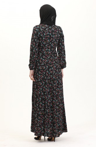 Robe Viscose Ajustée 0524-03 Noir 0524-03