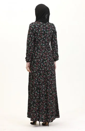Robe Viscose Ajustée 0524-03 Noir 0524-03