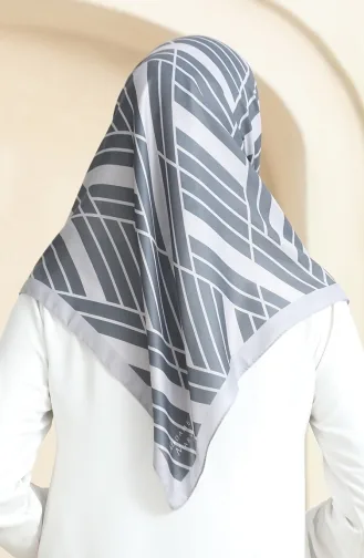 Soft Cotton Scarf 19093-01 Smoke Gray 19093-01