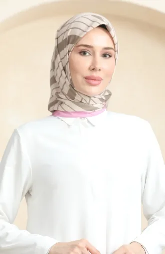 Weicher Baumwollschal 19093-05 Beige Milchkaffee 19093-05