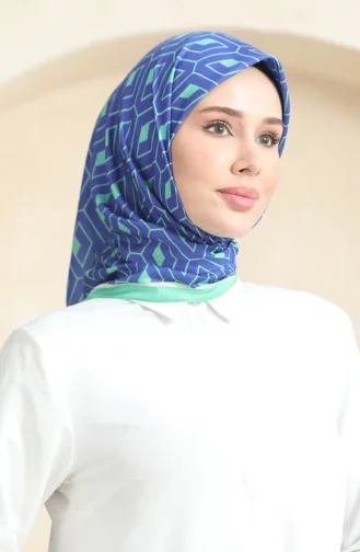 Zachte Katoenen Sjaal 19094-06 Saks Green 19094-06