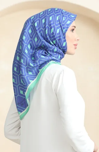 Zachte Katoenen Sjaal 19094-06 Saks Green 19094-06