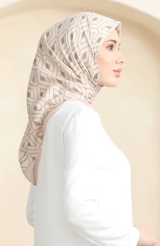 Weicher Baumwollschal 19094-07 Beige Milchkaffee 19094-07