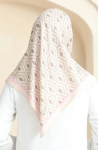 Weicher Baumwollschal 19094-07 Beige Milchkaffee 19094-07