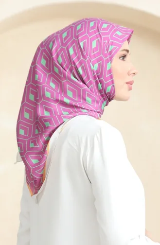 Echarpe Coton Doux 19094-15 Vert Fuchsia 19094-15