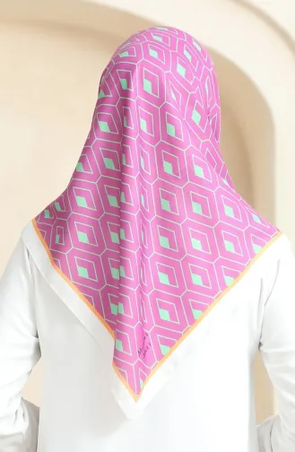 Echarpe Coton Doux 19094-15 Vert Fuchsia 19094-15