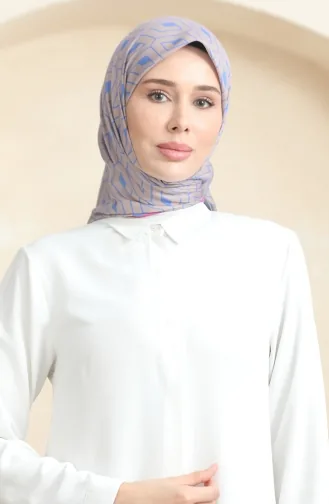 Soft Cotton Scarf 19094-20 Mink Denim Blue 19094-20