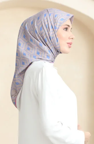 Soft Cotton Scarf 19094-20 Mink Denim Blue 19094-20