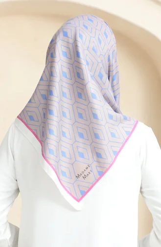 Soft Cotton Scarf 19094-20 Mink Denim Blue 19094-20