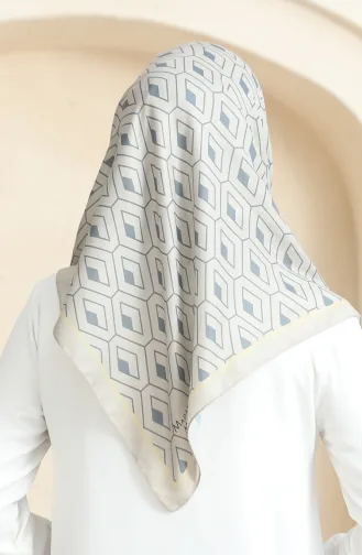 Weicher Baumwollschal 19094-22 Beige Geräuchert 19094-22