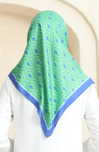 Zachte Katoenen Sjaal 19094-23 Groene Saks 19094-23