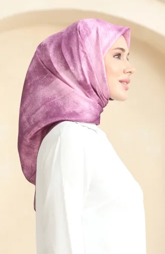 Kristal Eşarp 19095-12 Koyu Gül Kurusu