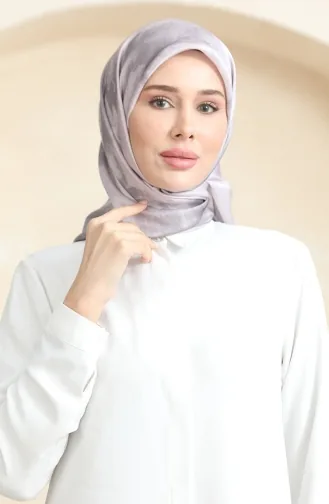 Kristal Eşarp 19095-40 Toz Pembe Gri