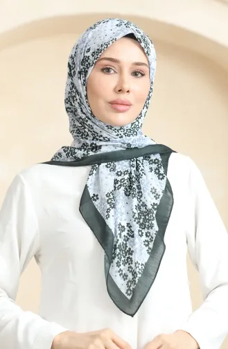 Zachte Sjaal Met Patroon 70260-07 Zwartgrijs 70260-07