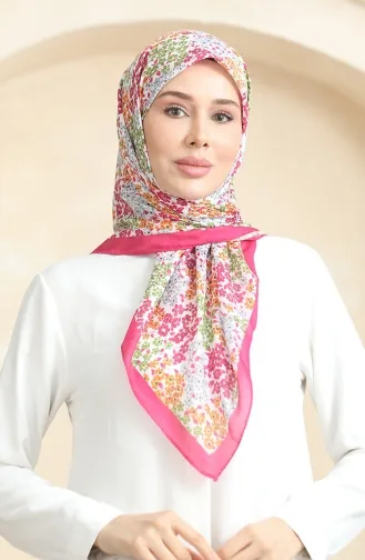 Gemusterter Weicher Schal 70260-08 Rosa Pistaziengrün 70260-08