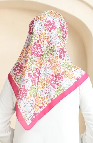 Gemusterter Weicher Schal 70260-08 Rosa Pistaziengrün 70260-08