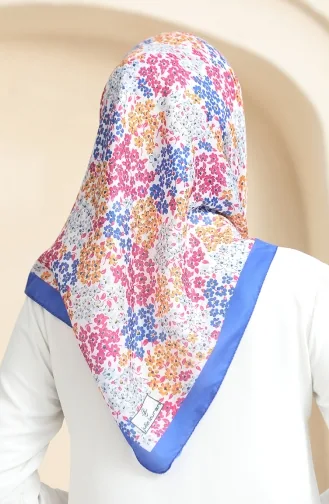 Zachte Sjaal Met Patroon 70260-14 Saks Pink 70260-14