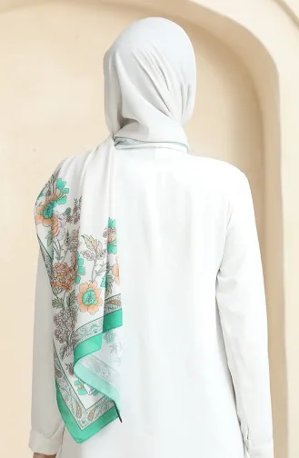 Châle Doux à Motifs 70271-01 Vert Herbe 70271-01