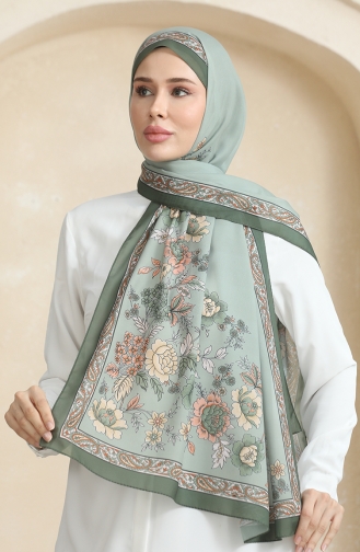 Patterned Soft Shawl 70271-08 Khaki 70271-08