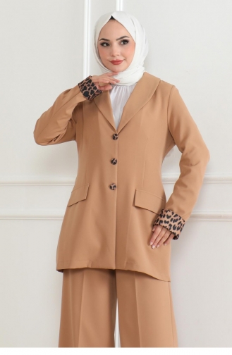 Leopar Desenli Takım Taba 19218