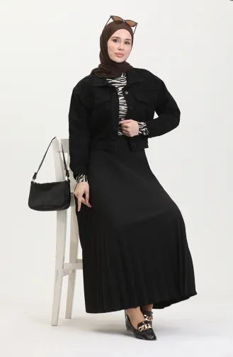 مومسين جاكيت جينز 5133-01 لون أسود 5133-01
