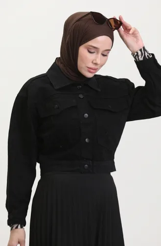 مومسين جاكيت جينز 5133-01 لون أسود 5133-01