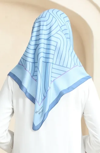 Weicher Baumwollschal 19089-05 Indigo Denim Blue 19089-05