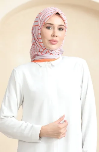 Soft Cotton Scarf 19089-14 Powder Pink Orange 19089-14