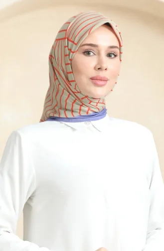 Echarpe Coton Doux 19089-18 Beige Orange 19089-18