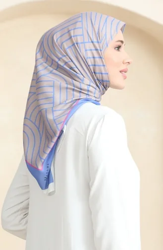 Echarpe Coton Doux 19089-20 Vison Bleu Jean 19089-20