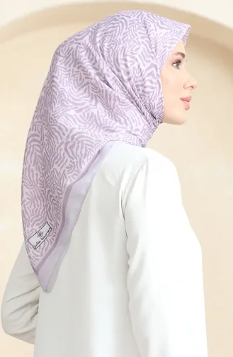 Patterned Soft Scarf 70244-02 Lilac Powder 70244-02
