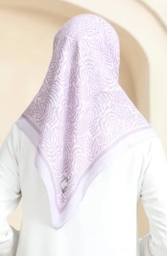 Patterned Soft Scarf 70244-02 Lilac Powder 70244-02