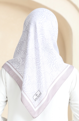 Desenli Soft Eşarp 70244-11 Vizon Pudra