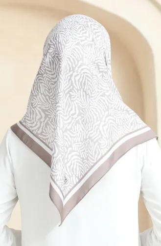 Patterned Soft Scarf 70244-13 Earth Ecru 70244-13