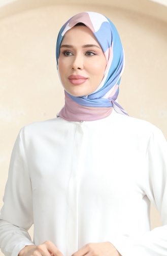 إيشارب سوفت منقوش 70253-01 انديجو بودرا 70253-01