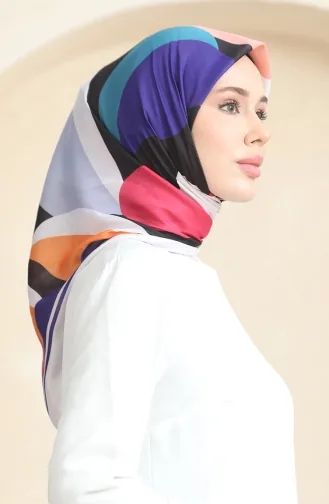 Zachte Sjaal Met Patroon 70253-06 Saks Pink 70253-06