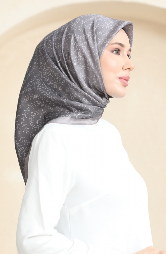 Kristallen Sjaal Met Karaca-motief 81074-04 Mink Antraciet 81074-04