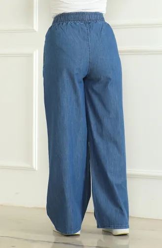 Tencel Elastic Waist Jean 7568-02 Blue 7568-02