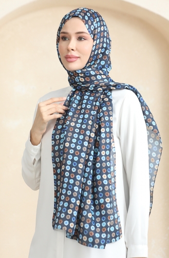 Karaca Soft Shawl 81064-12 Navy Blue 81064-12