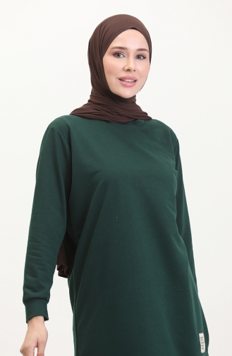 Slit Sports Tunic 0529-02 Emerald Green 0529-02
