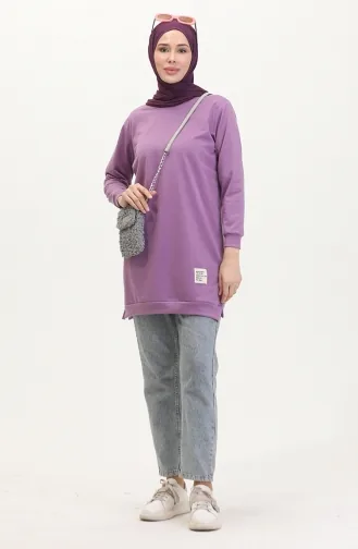 Sporttuniek Met Split 0529-05 Lila 0529-05